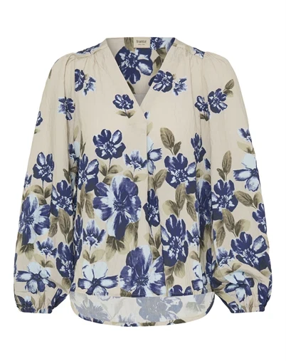 Fransa - FRCarrie 1 Bluse - Petal Poise Ice Water 